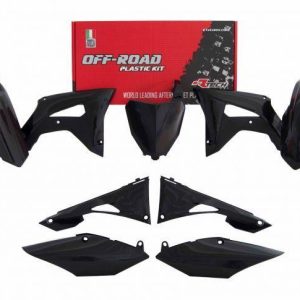 PLASTIC KIT BLACK CRF250R 19-21 / CRF450R 19-20, RTECH R-KITCRF-NR0-519, BLACK