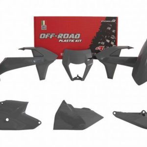 PLASTIC KIT/5 17-19 EXC/EXCF QUANTUM GREY, RTECH R-KITKTM-GR0-517
