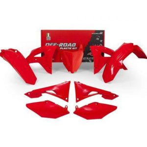 PLASTIC KIT 6PC CRF250RX 19-21, CRF450RX 19-20, RED RTECH R-KITCRF-RS0-601