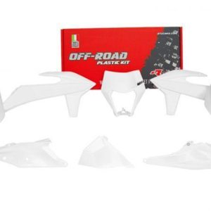 PLASTIC KIT/6 2020-23 EXC/EXC-F WHITE, RTECH R-KITKTM-BN0-520