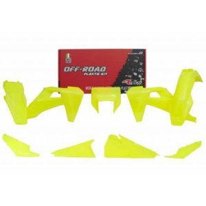 PLASTIC KIT/6 2020-23 TE/FE NEON YELLOW, RTECH R-KITHSQ-GF0-520