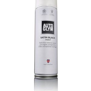 SATIN BLACK SPRAY PAINT 450ML AEROSOL AUTOGLYM 25012B