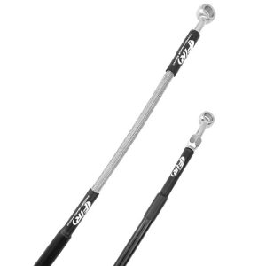 REAR BRAKE HOSE SILVER / BLK, VENHILL Y01-2-047/P YZ 250F 2024, YZ 450F 2023-24, BHR-25873-00-00