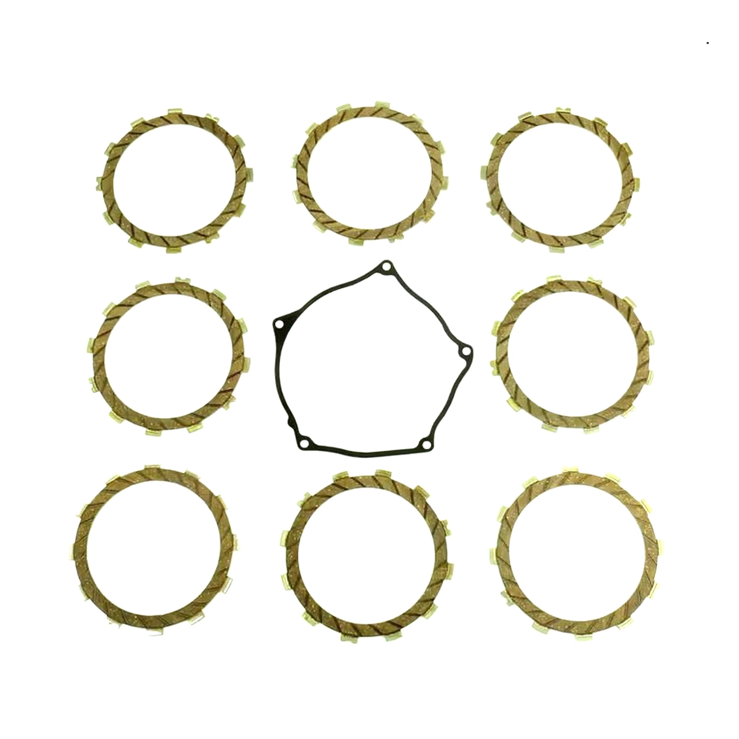 CLUTCH FRICTION PLATE SET KAWA KX250F 17-20, ATHENA P40230081, WITH GASKET