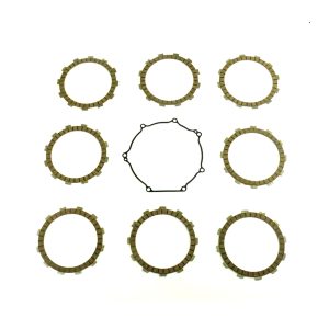 CLUTCH FRICTION PLATE SET KAWA KX450F 06-15, ATHENA P40230095, WITH GASKET