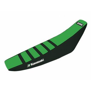 01-13 KX85 ZEBRA GREEN/BLACK, SEAT COVER BLACKBIRD 1425Z1