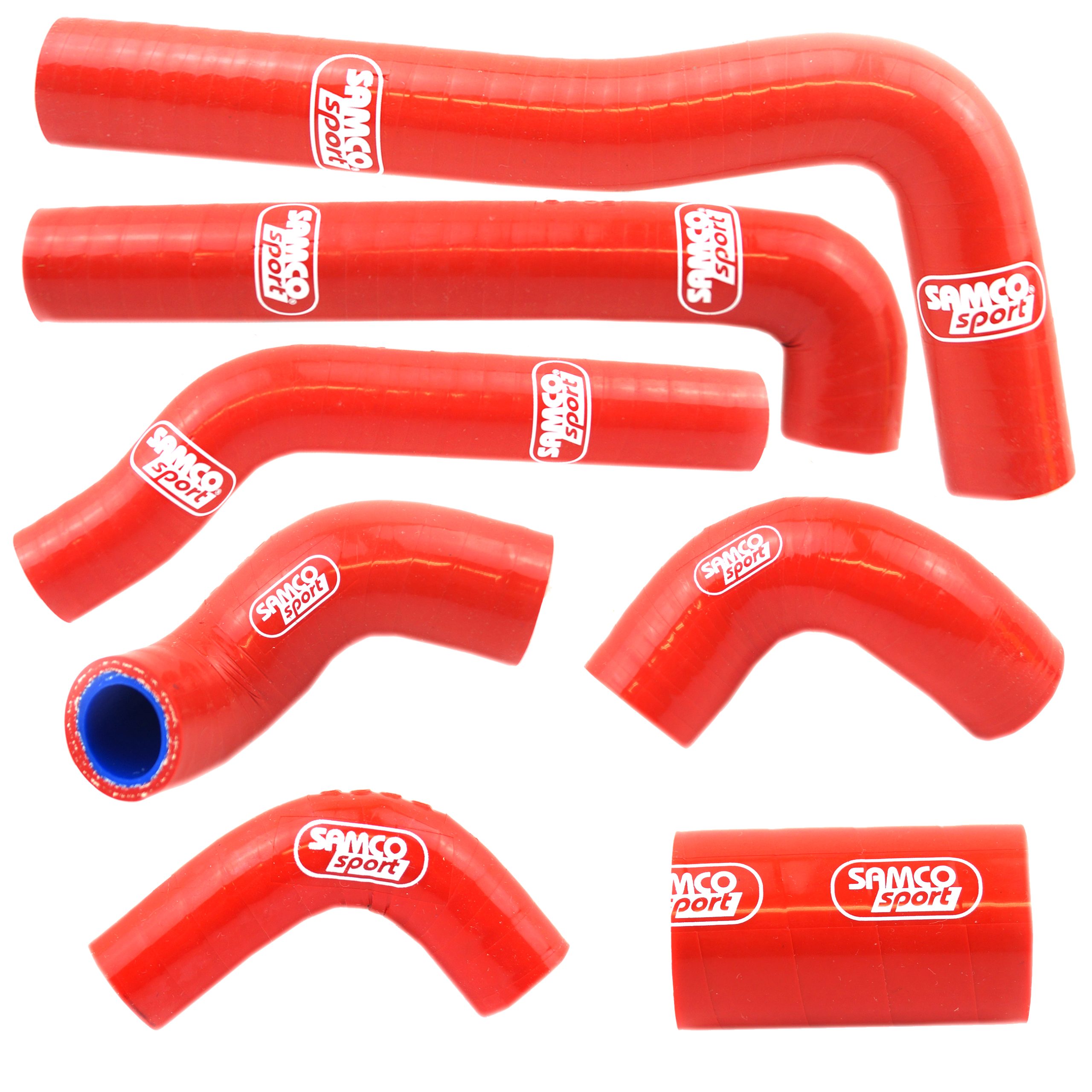 COOLANT HOSE 7 PIECE KIT RED 15-25 BETA 250 300 XTRAINER SAMCO SPORT BET-10-RD
