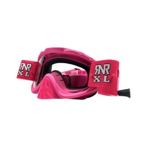 RNR HYBRID XL PINK,ROLL OFF & TEAR OFF, PINK GOGGLE, 36MM ROLL OFF, GH490XL, ROLL & TEAR OFF