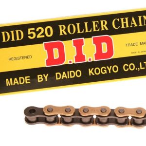 DID 520 CHAIN 118L GOLD (RJ), GOLD&BLACK LINKS, DID520GB118