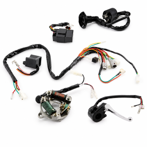 6PC WIRING HARNESS KIT 81-16 YAMAHA PW50 CDI STATOR IGNITION COIL KILL SWITCH