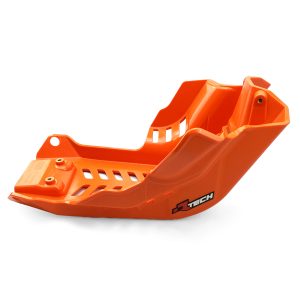 PLASTIC SKID PLATE ORANGE, KTM 250/350/450 SX-F 2023-24, RTECH R-PMKTMAR4523, PLASTIC ENGINE COVER