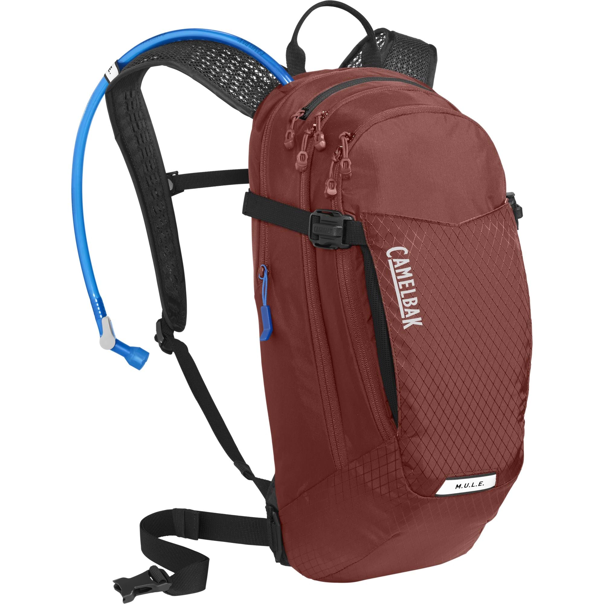 CAMELBAK M.U.L.E. HYDRATION PACK 12L WITH 3L RESERVOIR 2022: FIRED BRICK/BLACK CBMULE