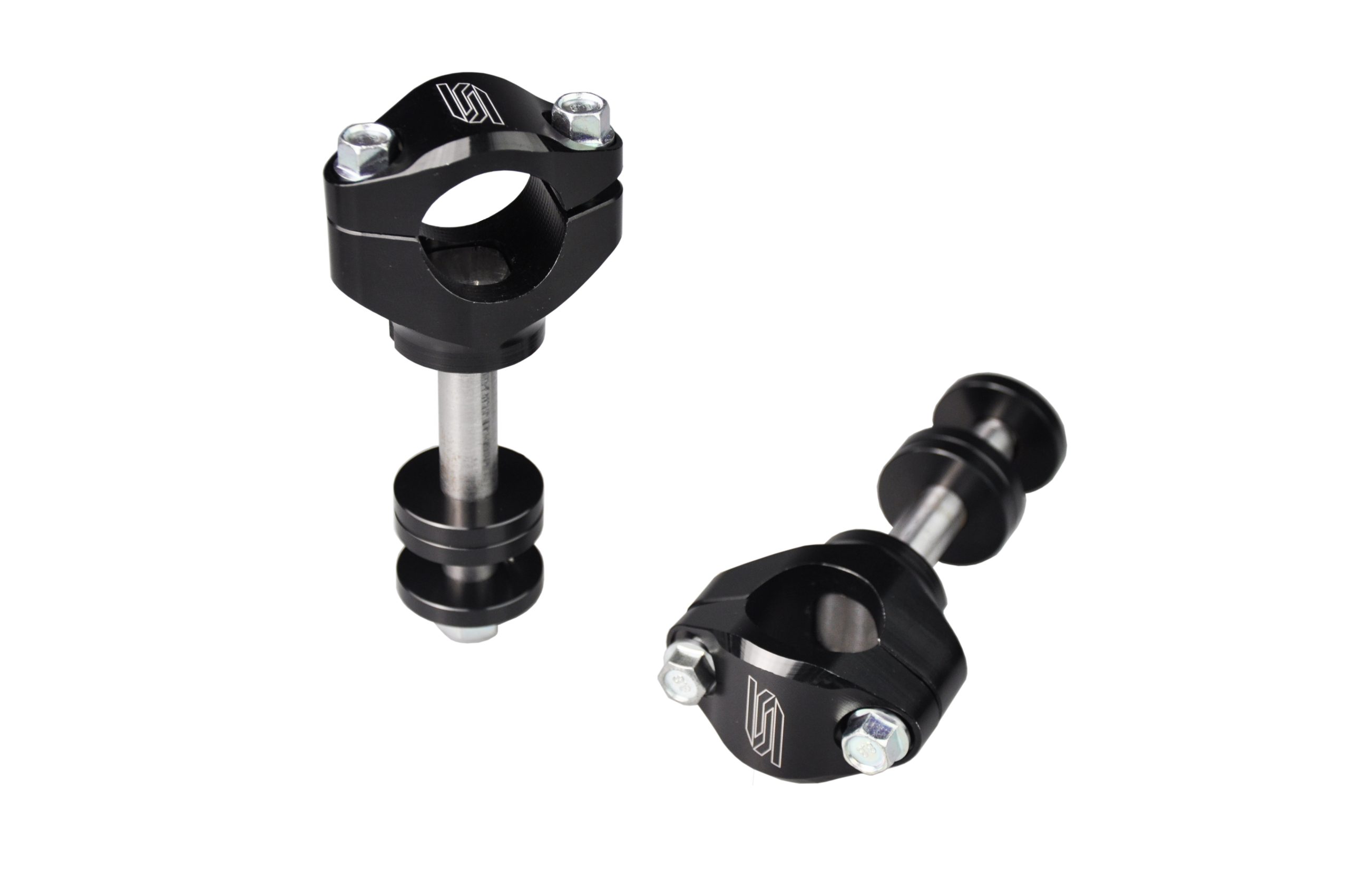 OVERSIZE BAR MOUNTS BLACK 99-26 HONDA CR CRF 125 250 450 28.6mm 30 35 40 45mm STOCK CLAMPS SCAR P62