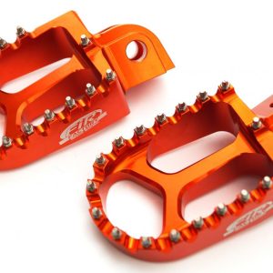 FOOT PEGS ORANGE GASGAS/HUSQVARNA/KTM, FIR ASF-05, CNC ALLOY, 59003041250, 59003040250