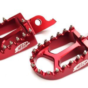 FOOT PEGS RED HONDA CR CRF, FIR ASF-01, CNC ALLOY