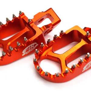 FOOT PEGS ORANGE GASGAS/HUSQVARNA/KTM, FIR ASF-19, CNC ALLOY