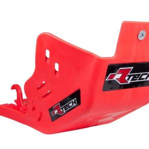 PLASTIC SKID PLATE BETA RR 350-530 2020-23, RTECH R-PMBETRS4520, PLASTIC ENGINE COVER RED