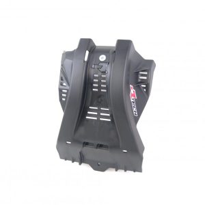 PLASTIC SKID PLATE YAMAHA YZ125/X 2005-25, RTECH R-PMYZ0NR0125, PLASTIC ENGINE COVER BLACK