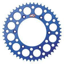 REAR SPROCKET ALLOY RENTHAL, ULTRALITE 441U-428-46GPBU BLUE, 441U-428-46GPBU