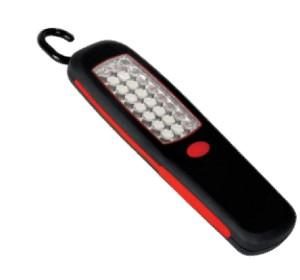 24LED MAGNETIC WORK LIGHT / TORCH, MECHANICS ENGINE FLASH / HANGING HOOK