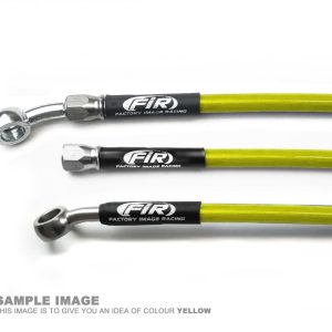 HOSE FRONT BRAKE YELLOW / BLK, HUSABERG FC650S 2005-2006, KIT DONE