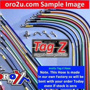 HOSE FRONT BRAKE SILVER / BLK, YAMAHA YZ80 1996 MX