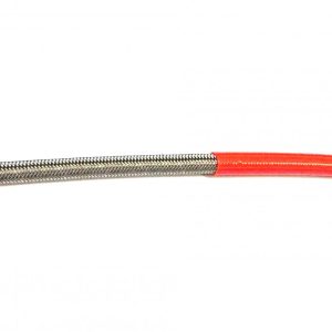 HONDA RED HOSE 1 METER 600-03, STAINLESS STEEL BRAIDED HOSE, 600-03RD / PTFE / PVC COVERED, BUILDALINE