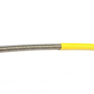 RM YELLOW HOSE 5 METER 600-03, STAINLESS STEEL BRAIDED HOSE, 600-03YE / PTFE / PVC COVERED, BUILDALINE