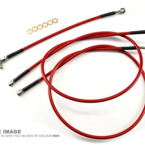 HOSE REAR BRAKE RED / BLK HONDA TRX400 EX 1999-07 ATV