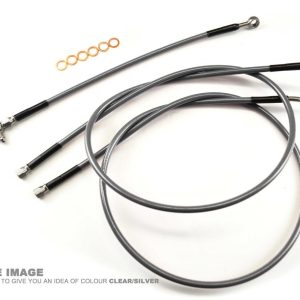 HOSE REAR BRAKE SILVER / BLK YFM700 RAPTOR 2005-2007 ATV