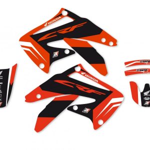 02-04 CRF450 DREAM 4 GRAPHIC, BLACKBIRD DECAL SET 2137N