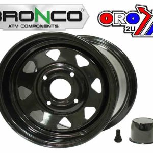 RIM STEEL WHEEL 12x7 4/110, BRONCO AC-06343BK OFFSET 5+2, With end cap and TR412 valve