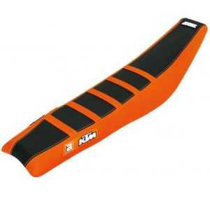 98-06 SX/SXF 98-07 EXC KTM ORANGE/BLACK ZEBRA SEAT COVER, BLACKBIRD 1505Z
