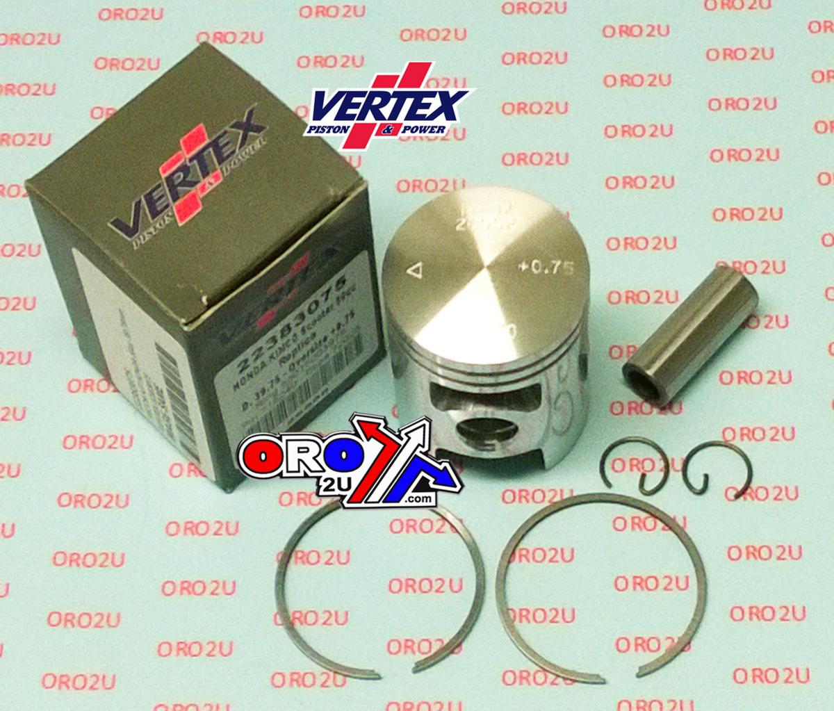 PISTON KIT HONDA 50cc 39.50mm, VERTEX 22383050 KYMCO SYM