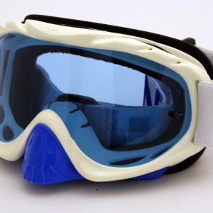 RNR HYBRID WHITE/BLUE TEAR OFF, WHITE/BLUE LIMITED EDITION GOGGLE, GH224TO, TEAR OFF