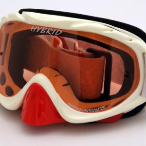 RNR HYBRID WHITE/RED TEAR OFF, WHITE/RED LIMITED EDITION GOGGLE, GH225TO, TEAR OFF