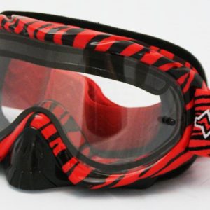 RNR HYBRID WILD RD/BK VENTED LENS, WILD RED & BLACK GOGGLE, GH365DV, VENTED LENS