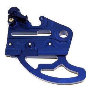 KTM HUSQ REAR DISC GUARD 17-21, FIR ASRDG-02, BLUE, W/CALIPER MOUNT, 79613975044