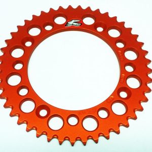 REAR SPROCKET ALLOY RENTHAL, ULTRALITE 441U-428-45GPOR ORANGE, 441U-428-45GPOR